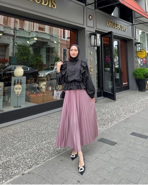 Piliseli Etek gül kurusu - standart