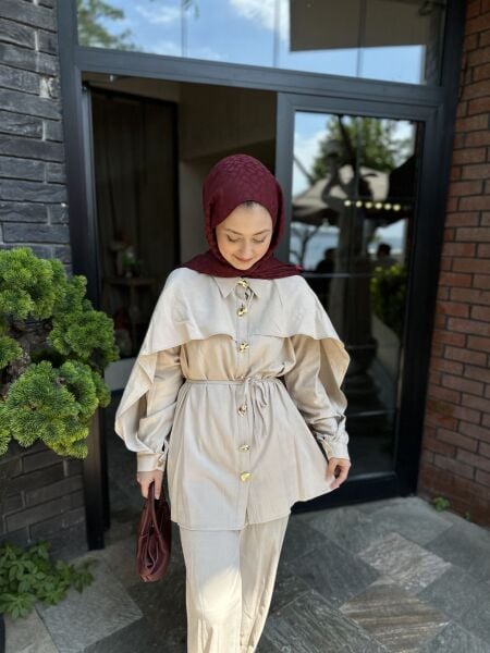 Zeyna Tasarım Takım bej - 2