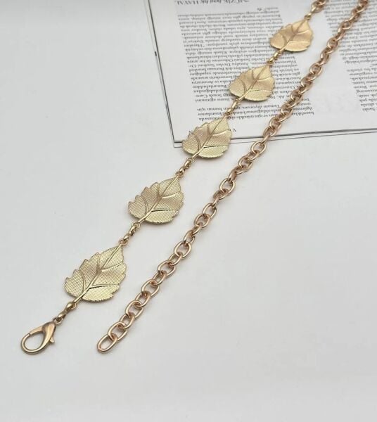 Yaprak Detaylı Gold Kemer