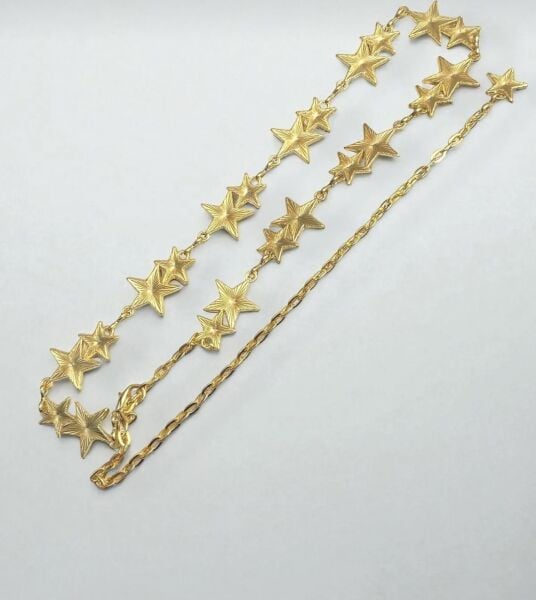 Çift Yıldızlı Gold Kemer