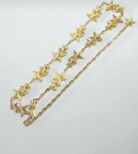 Çift Yıldızlı Gold Kemer