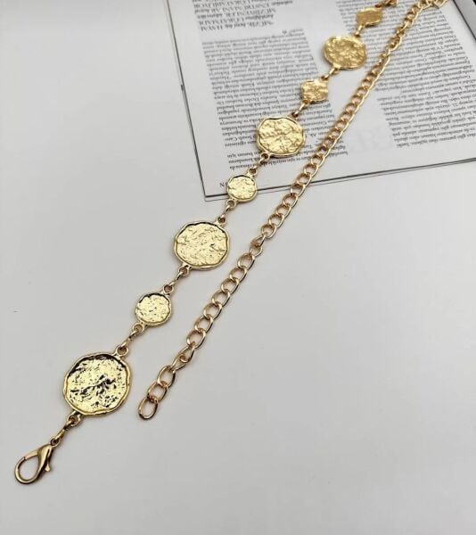 Yuvarlak Model Gold Zincir Kemer