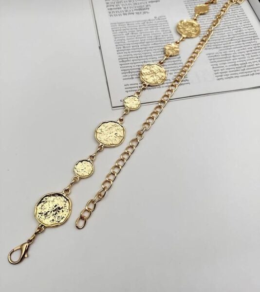 Yuvarlak Model Gold Zincir Kemer