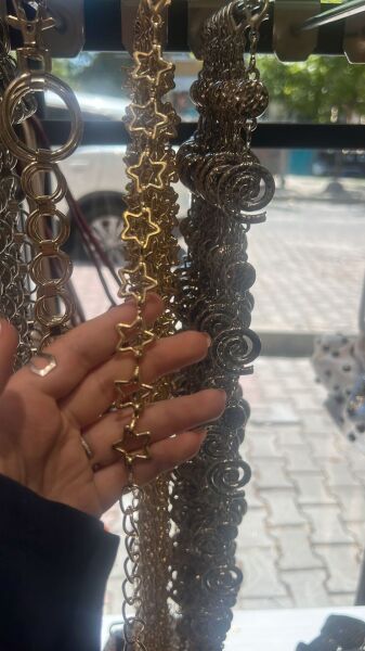 Yıldızlı Gold Zincir Kemer