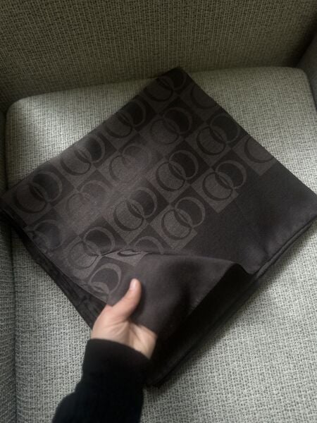 Halka Desen Şal acı kahve