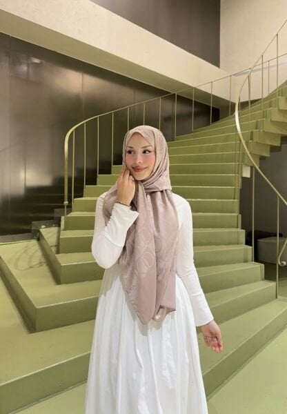 Halka Desen Şal somon